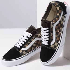 Skool Womens Shoes Desert Camo Checkeredboard